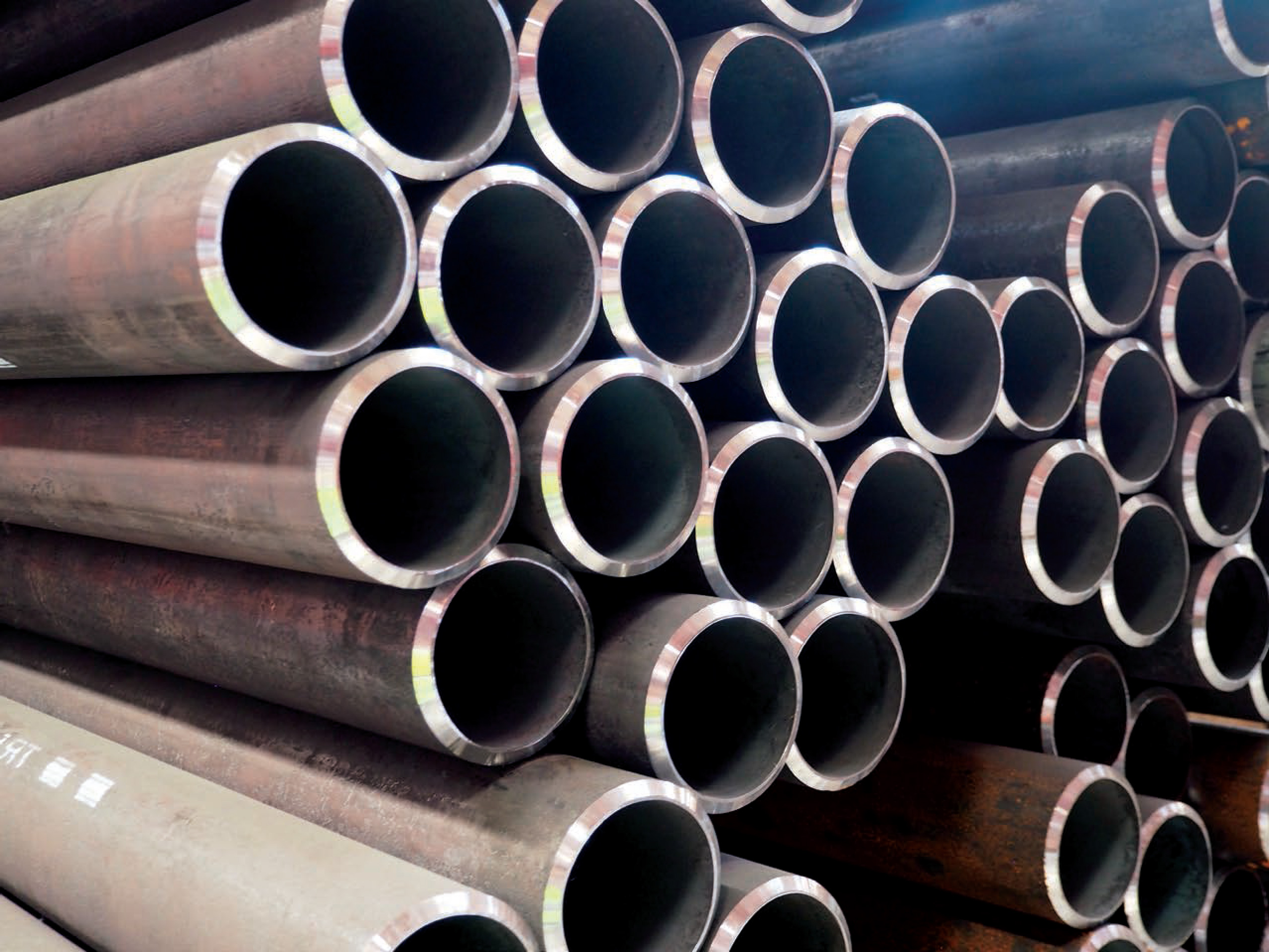 Carbon Steel Pipes Stacked Image Best Price for Carbon Steel Pipes. Good Quality Carbon Steel Pipes